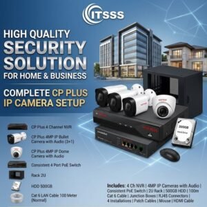 cp plus | 4 channel | 4mp ip camera |complete cctv security system kit